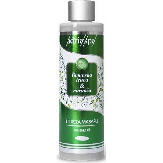 Adria Spa Citronová tráva & Pomeranč intenzivní masážní olej proti celulitidě 200 ml