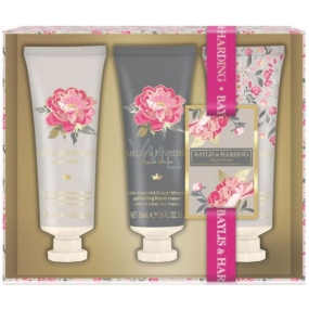Baylis & Harding Růžová magnolie a Hruškový květ krém na ruce 3 x 50 ml, kosmetická sada