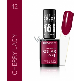 Revers Solar Gel gelový lak na nehty 42 Cherry Lady 12 ml