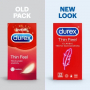 Durex Feel Thin Classic kondom se ztenčenou stěnou pro vyšší citlivost, nominální šířka 56 mm 3 kusy