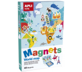 Apli Edukační hra s magnety - Mapa světa 40 magnetů věk 3+
