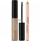 Korff Cure Make Up Eyebrow Kit řasenka na obočí 03 Light Brown 4 ml + tužka na obočí, kosmetická sada