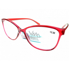 Berkeley Čtecí dioptrické brýle +3,5 plast červené 1 kus MC2191