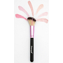 Donegal Love Pink kosmetický štětec s měkkými syntetickými štětinami na tvářenku 16,5 cm