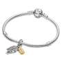 Charm Sterlingové stříbro 925 Marvel Star Wars Millennium Falcon 2v1, přívěsek na náramek