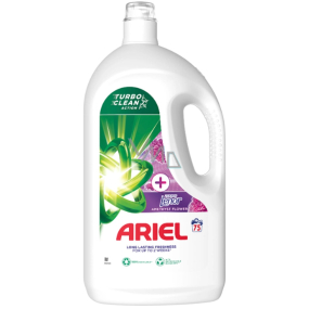 Ariel +Touch Of Lenor Ametyst Flower tekutý gel pro dlouhotrvající svěžest 75 dávek 3,75 l