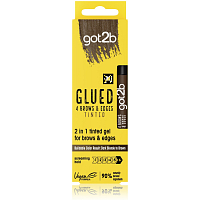 got2b Glued Brows & Edges Tinted barevný gel na obočí a "baby" vlásky 2 v 1 Hnědý 16ml