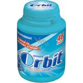 Wrigleys Orbit Peppermint žvýkačky bez cukru dražé 46 kusů piksla