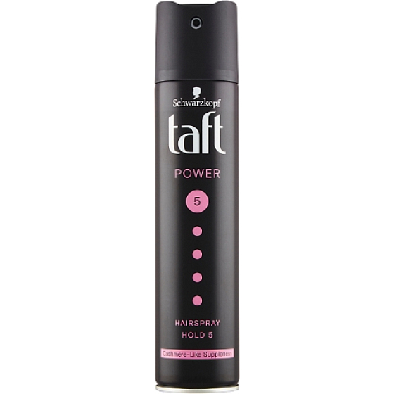 Taft Power Cashmere, lak na vlasy mega silná fixace, síla fixace 5, 250 ml