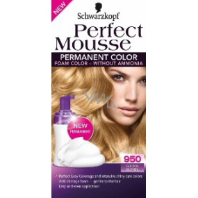 Perfect Mousse Permanent Color barva na vlasy 950 Zlatavě plavý