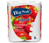 Big Soft Gigant papírové utěrky 80 utěrek 2 kusy