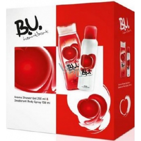 B.U. Heartbeat deodorant sprej 150 ml + sprchový gel 250 ml, pro ženy dárková sada
