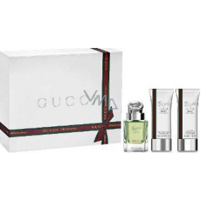 Gucci by Gucci pour Homme Sport toaletní voda 50 ml + balzám po holení 50 ml + sprchový gel 50 ml, dárková sada