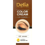 Delia Cosmetics Color Cream barvící krém na obočí s arganovým olejem 4.0 Brown 15 ml + 15 ml