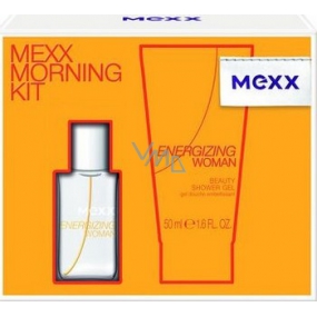 Mexx Energizing Woman toaletní voda 15 ml + sprchový gel 50 ml, dárková sada
