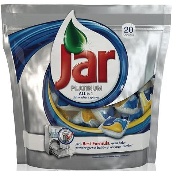 Jar Platinum All in 1 Kapsle do myčky nádobí 20 kusů