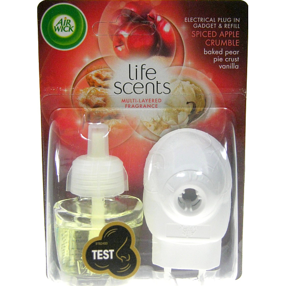 Air Wick Life Scents Jablečný koláč elektrický osvěžovač vzduchu komplet 19 ml