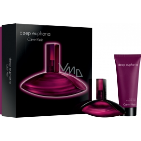 Calvin Klein Deep Euphoria parfémovaná voda pro ženy 50 ml + tělové mléko 100 ml, dárková sada