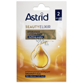 Astrid Beauty Elixir hydratační a vyživující pleťová maska pro všechny typy pleti 2 x 8 ml