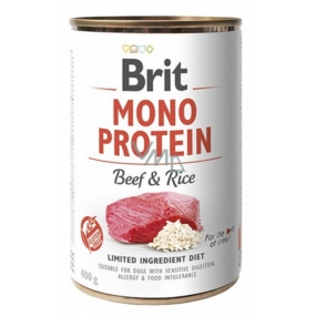 Brit Mono Protein Hovězí s rýží kompletní krmivo pro psy 400 g