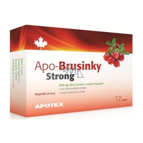 Apotex Apo-Brusinky Strong silný extrakt z celých plodů, doplněk stravy 500 mg 12 kapslí