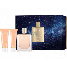Hugo Boss Alive parfémovaná voda pro ženy 80 ml + tělové mléko 75 ml + sprchový gel 50 ml, dárková sada