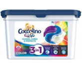 Coccolino Care Cleans, Cares & Protects 3v1 kapsle na praní na barevné prádlo 18 dávek 486 g