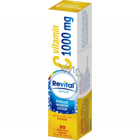 Revital Vitamin C Citron doplněk stravy pro normální funkci imunitního systému 1000 mg 20 šumivých tablet