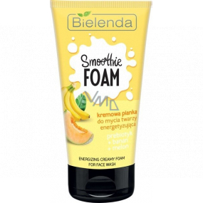 Bielenda Smoothie Foam Banán + Meloun + Probiotika energetizující krémová čisticí pleťová pěna 135 g