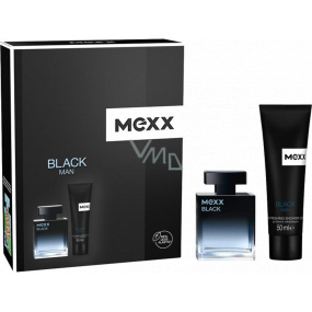 Mexx Black Man toaletní voda 30 ml + sprchový gel 50 ml, dárková sada pro muže