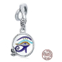 Charm Sterlingové stříbro 925 Egypt - Hornovo oko, přívěsek na náramek symbol