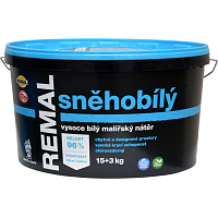 REMAL Sněhobílý vysoce bílá barva na zeď, 15+3 kg