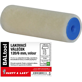 BARVY A LAKY HOSTIVAŘ Velur váleček na malování pro držák 6 mm, 120 mm