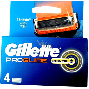 Gillette Fusion ProGlide Power náhradní hlavice 4 kusy pro muže