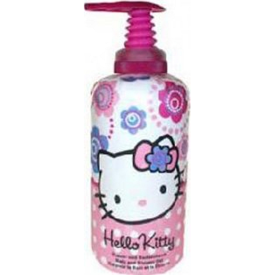 Hello Kitty Flowers 2v1 pěna do koupele & sprchový gel 1000 ml
