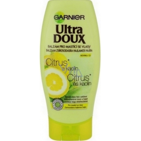 Garnier Ultra Doux Citrus a Kaolin balzám pro mastící se vlasy 200 ml