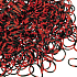 Loom Bands gumičky na pletení náramků Červeno-černé 200 kusů