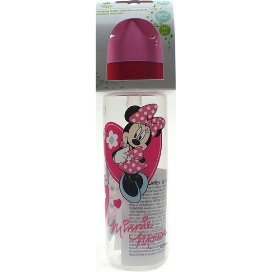 Disney Minnie Mouse Baby kojenecká láhev 3+ 250 ml