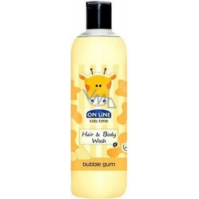 On Line Kids Time Žvýkačka 2v1 sprchový gel a šampon na vlasy pro děti 500 ml
