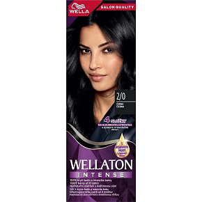 Wella barva na vlasy Wellaton Intense 2/0 černá, 110 ml Wella barva na vlasy Wellaton Intense 2/0 černá, 110 ml