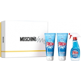 Moschino Fresh Couture toaletní voda pro ženy 50 ml + sprchový gel 100 ml + tělové mléko 100 ml, dárková sada