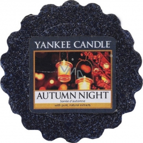 Yankee Candle Autumn Night - Podzimní noc vonný vosk do aromalampy 22 g