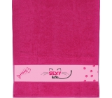 Albi Ručník Sexy kočka růžový 90 x 50 cm