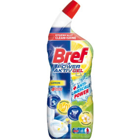 Bref Power Aktiv Gel Lemon gelový WC čistič 700 ml