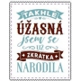 Albi Skládací taška na zip do kabelky s nápisem Takhle úžasná 42 x 41 x 11 cm