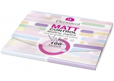Dermacol Matt Control matující papírky pro smíšenou a mastnou pleť 100 kusů