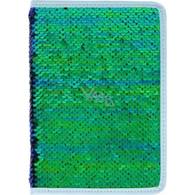 Albi Diář 2020 týdenní flitrový Zelený 19 x 13 x 0,7 cm