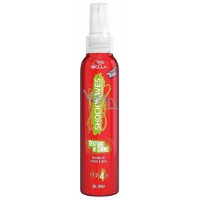 Wella Shockwave Texture N`Shine fixační gelový sprej na vlasy 150 ml