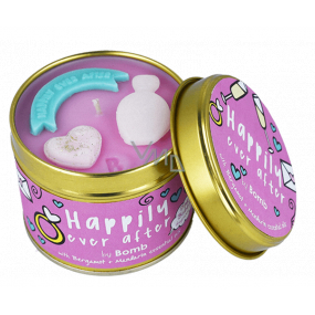 Bomb Cosmetics Štěstí i poté - Happily Ever After Vonná přírodní, ručně vyrobena svíčka v plechové dóze hoří až 35 hodin