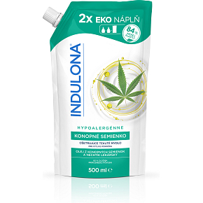 Indulona tekuté mýdlo Konopné semínko, náhradní náplň, 500 ml